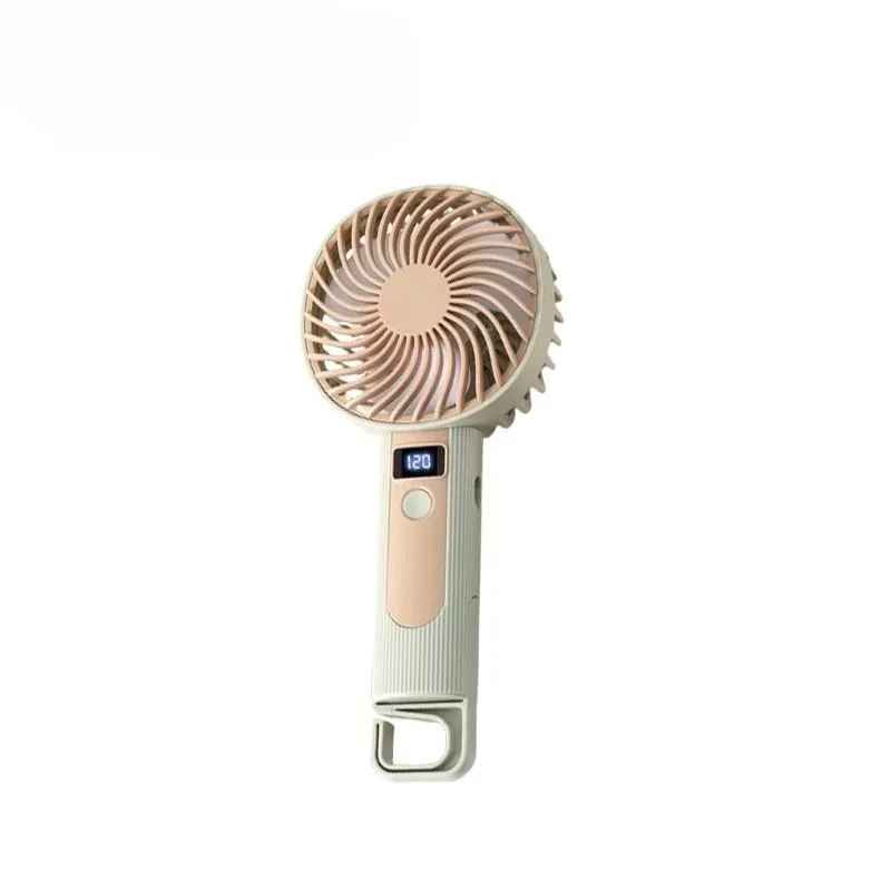 Ventilateur portable compact 120 vitesses avec affichage numérique, rechargeable