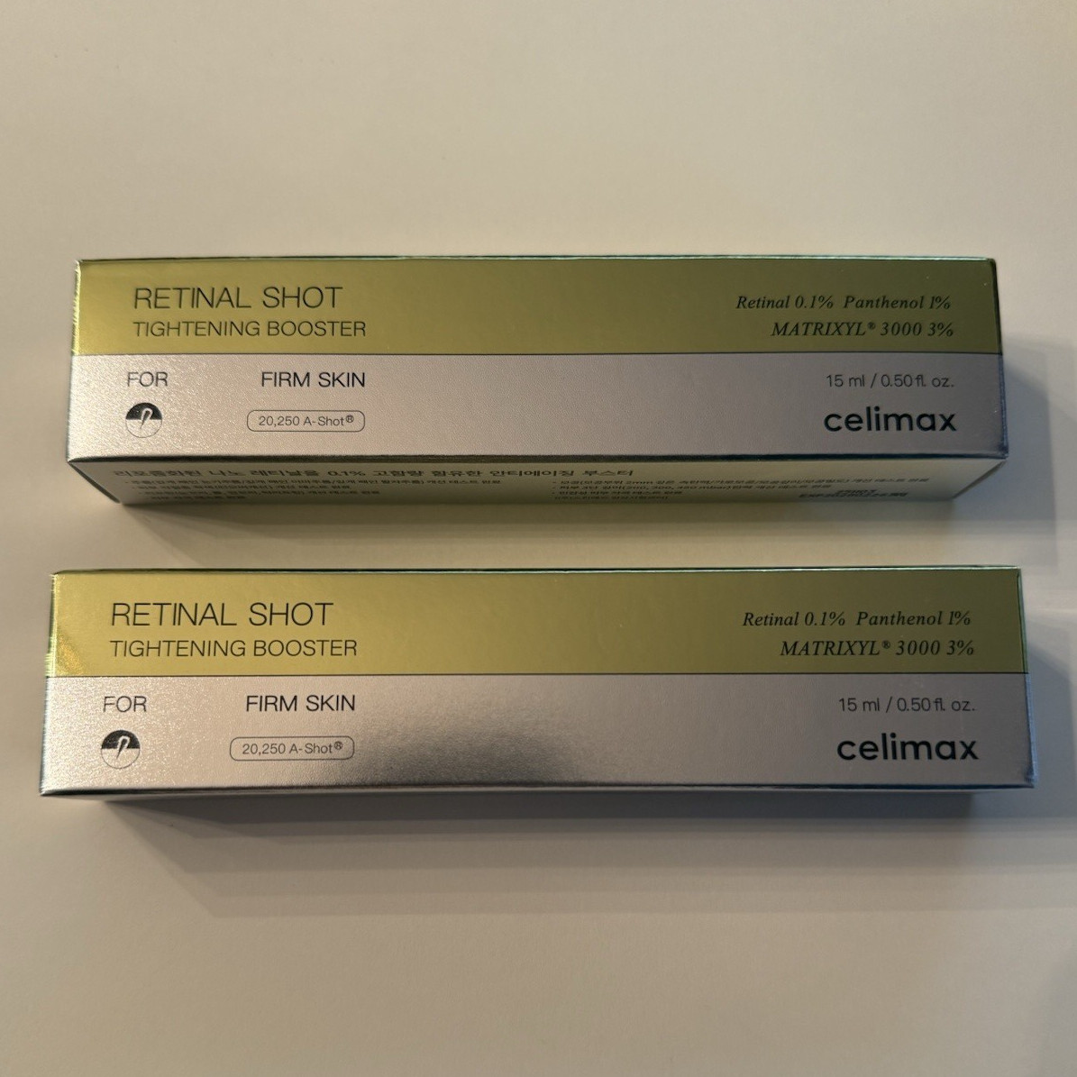 celimax Retinal Shot Tightening Booster 15ml Pack of 2