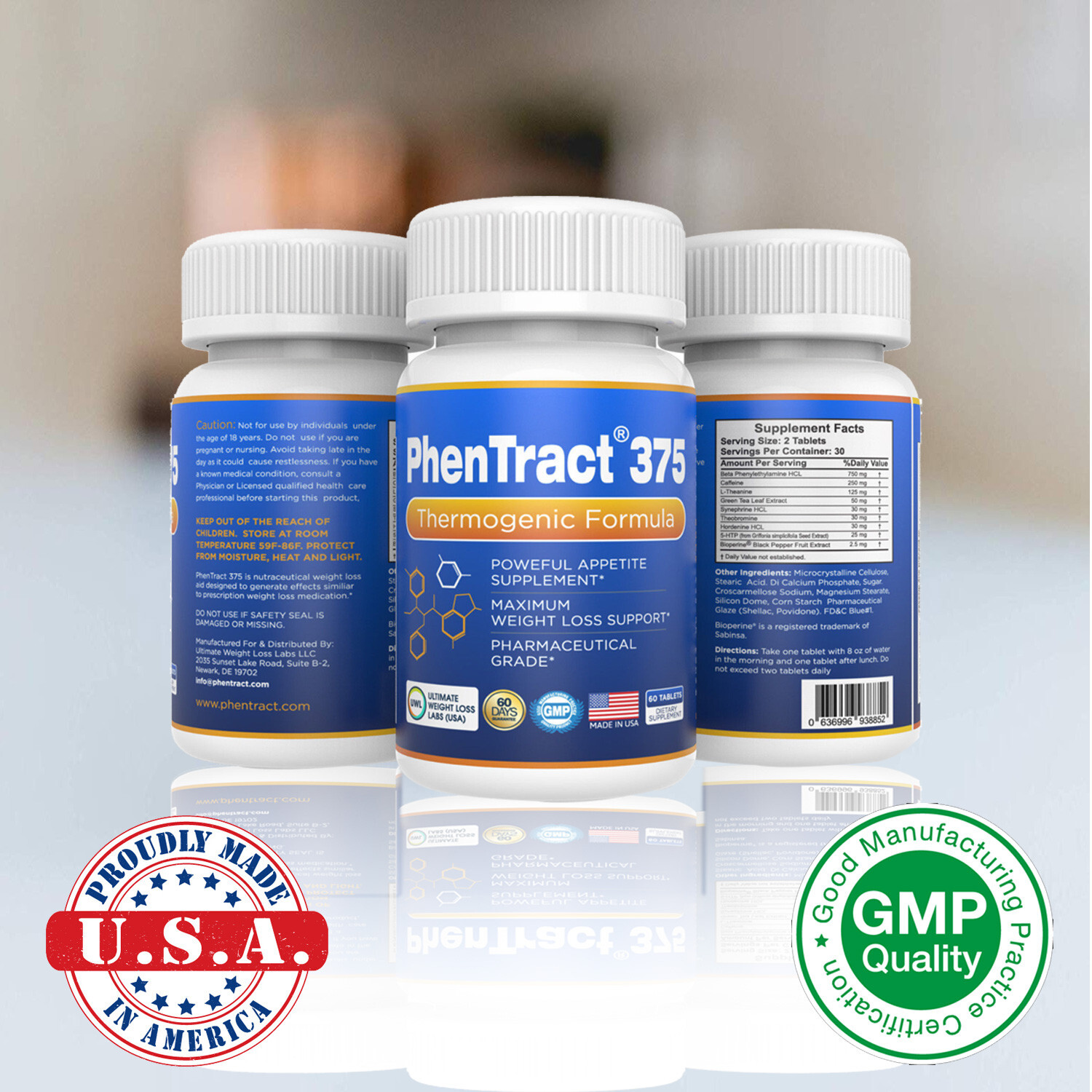 Adipex P Alt Energy Charge Fat Burner PhenTract375® Strong Rapid Burner 2 PK