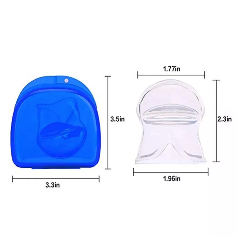 Anti Snoring Sleep Aid Device Silicone Tongue Mouthpiece Snore Stopper With Case