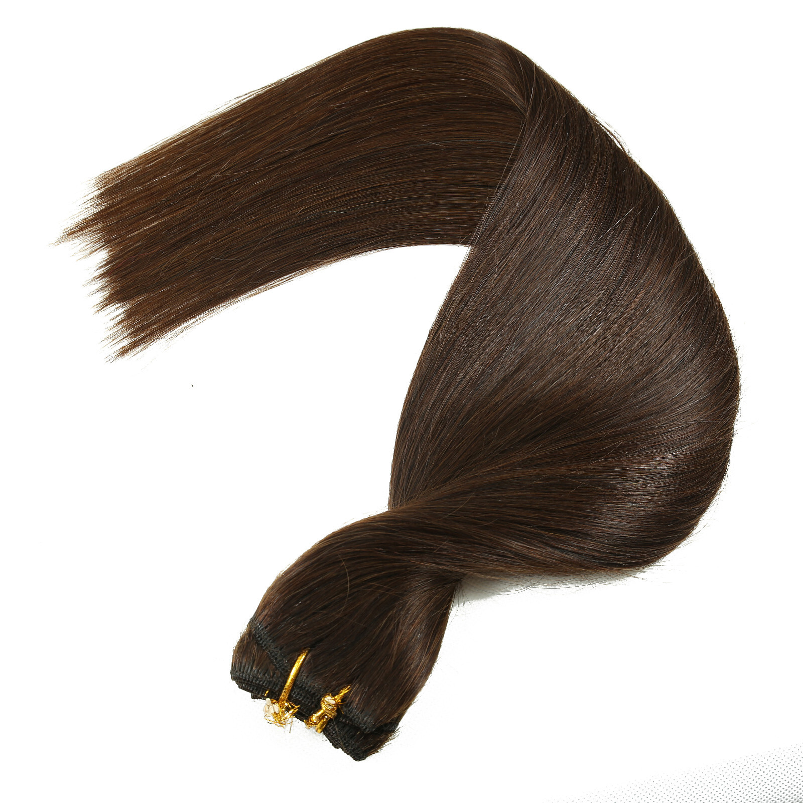 Double Weave Sew in Hair Extensions Weft Brazilian Remy Human Hair Full Head100g