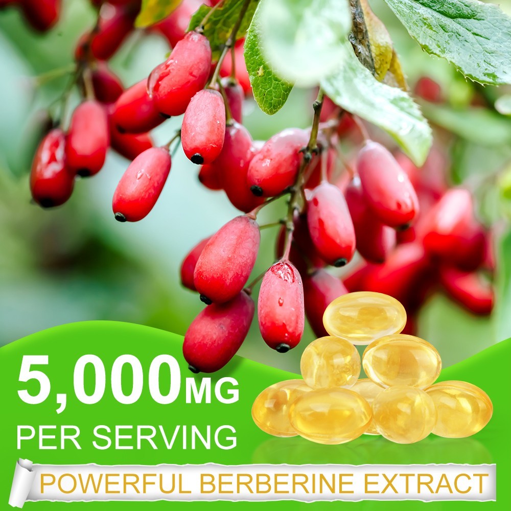 Berberine with Ceylon Cinnamon 5000mg 120 Caps Heart Health & Immune – US