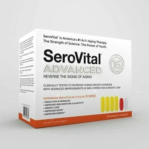 SeroVital Advanced 120 Capsules +60 Tablets 30 Day Dietary Supplement SeroVital.