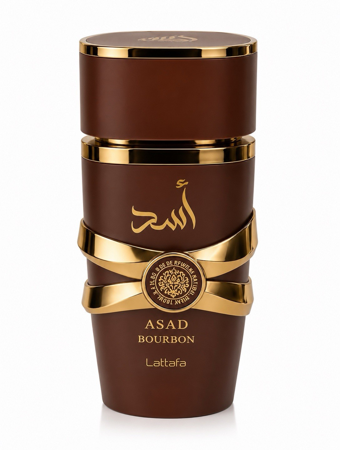 Lattafa Asad Bourbon Eau de Parfum Spray, Regular Size 3.4 fl oz