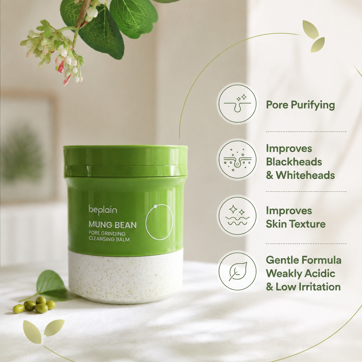 K-Beauty Isntree Onion Ampoule 50ml + beplain Cleansing Balm 100ml Set