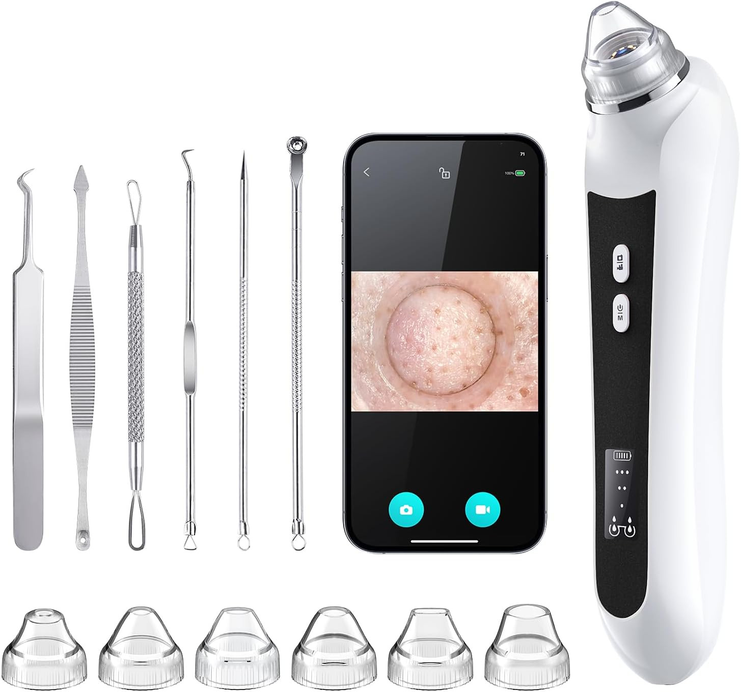Blackhead Remover Vacuum, USB Interface Type Pore Vacuum, Black Head Extractions