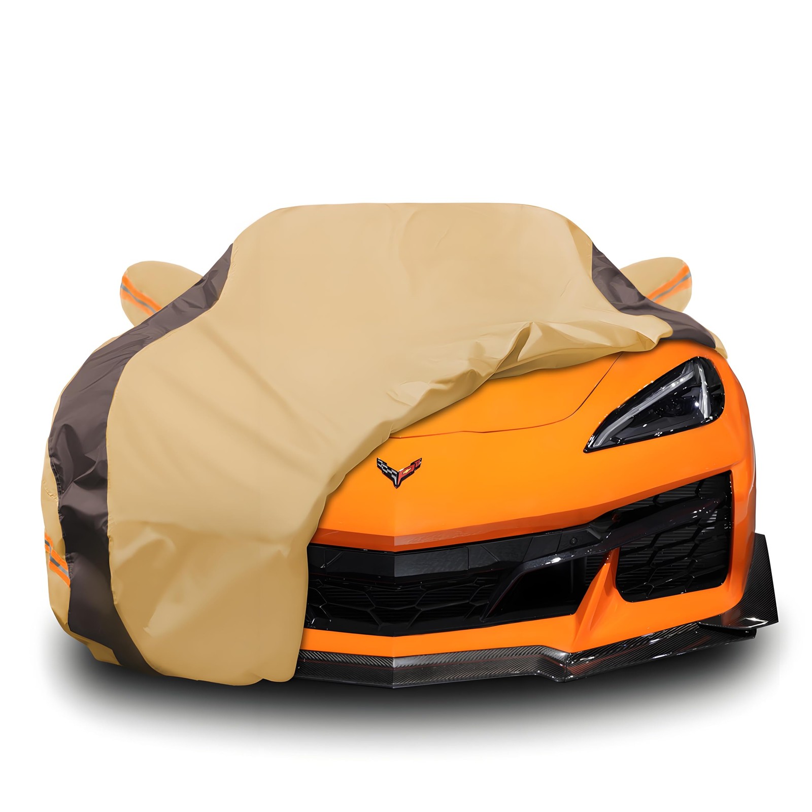 Fsgrich Car Cover Waterproof All Weather Compatible Chevy Corvette C4 C5 C6 C7