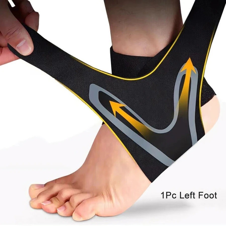 Ankle Brace Support Compression Sleeve Breathable Running Football Cycling