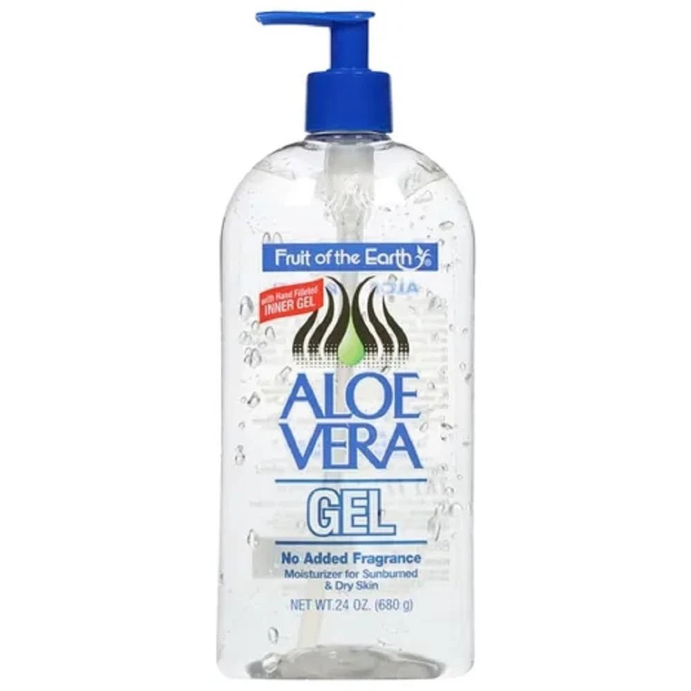 Aloe Vera 100% Gel Fruit Of The Earth PURE No Color Added Crystal Clear 12 OZ…