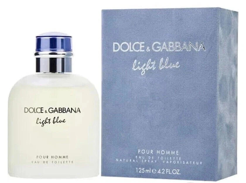Light Blue by Dolce & Gabbana for Men Eau de Toilette Spray 4.2 oz Brand new!