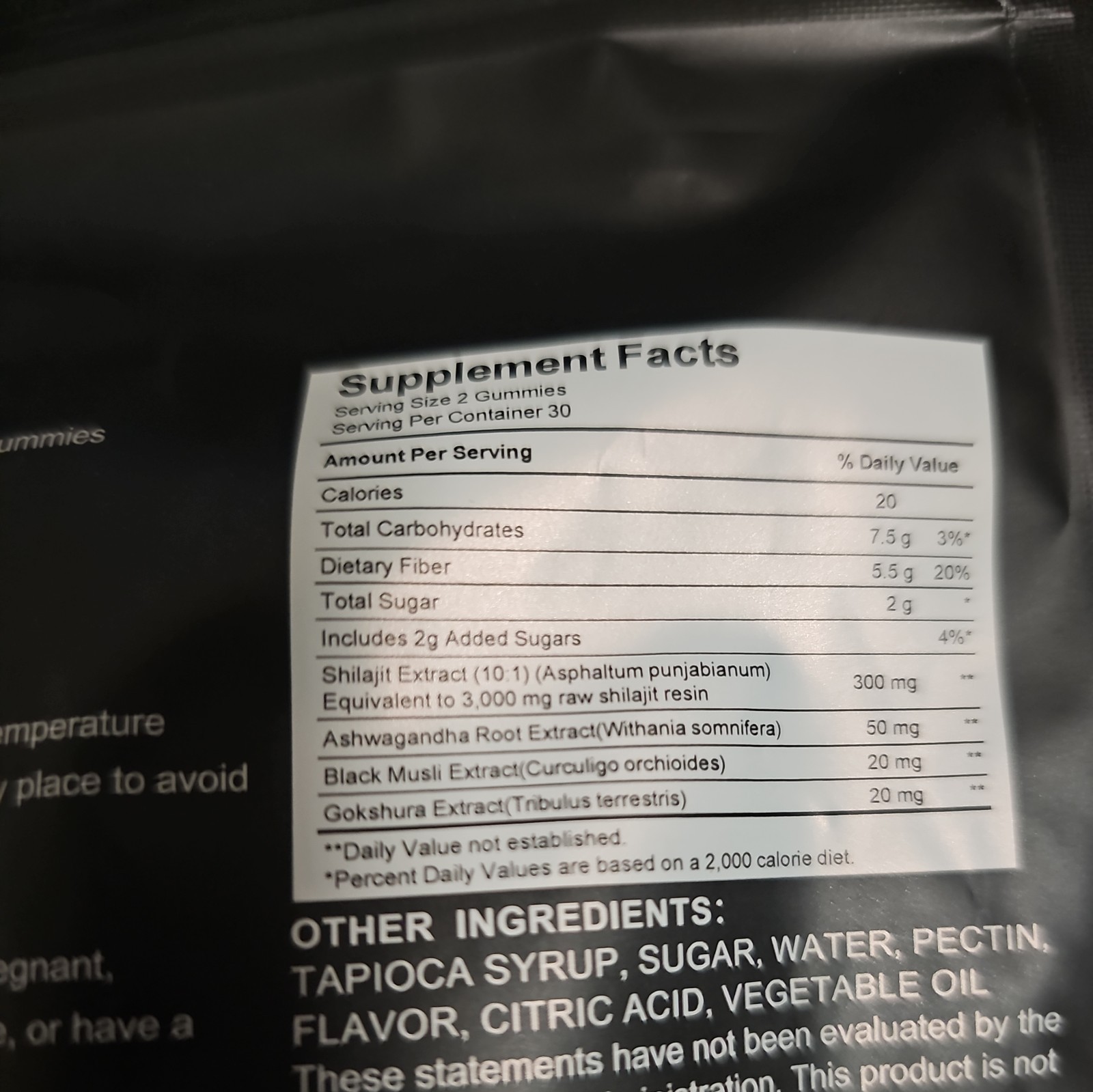VivoNu Himalayan Shilajit Gummies Ashwagandha Gokshura Fulvic 85+ Minerals