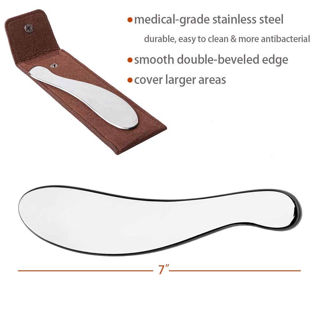 Allshow Gua Sha Tools Stainless Steel Scraping Massage Tool Iastm Tools