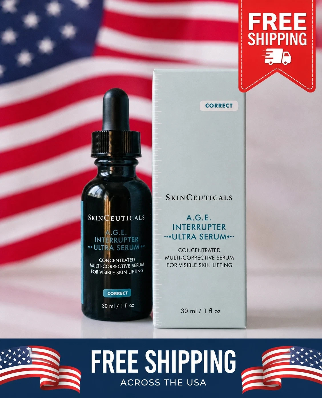 SkinCeuticals AGE A.G.E. Interrupter Ultra Serum Full Size 1 OZ Sealed