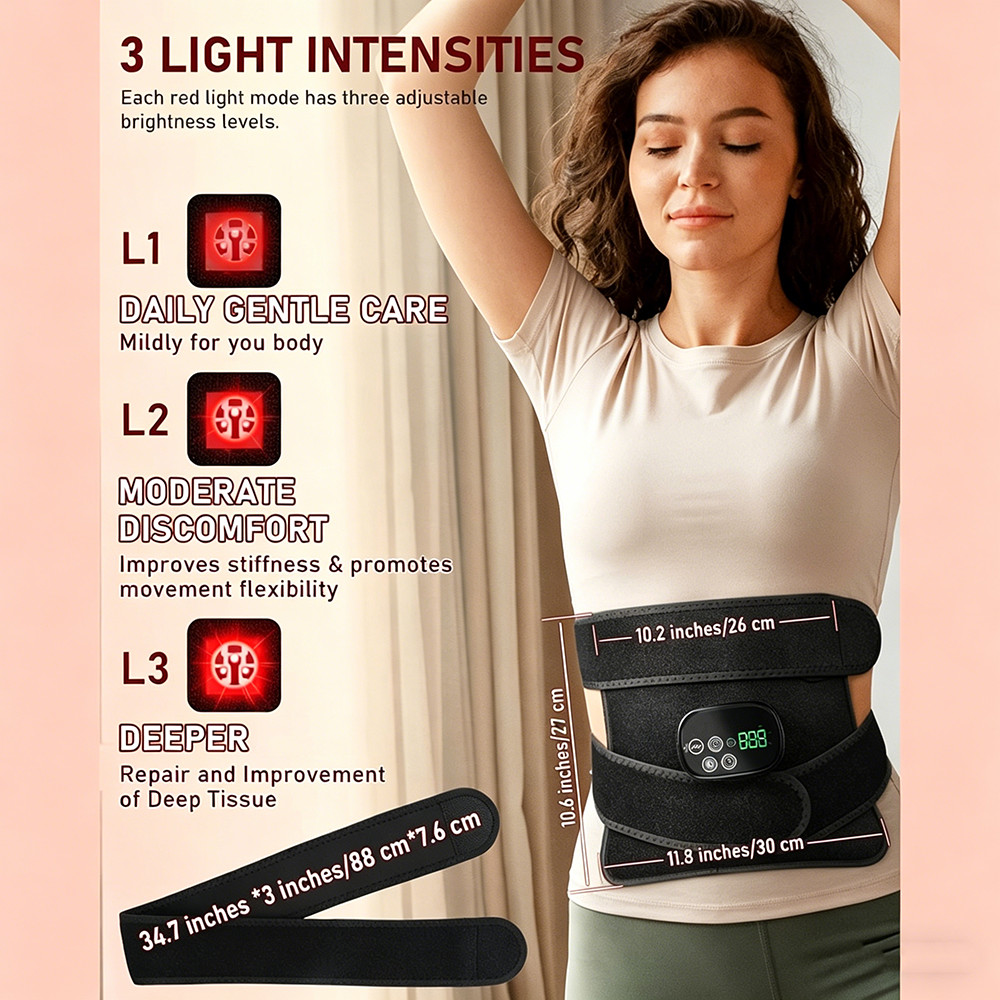 LED Red Light Therapy Pad Infrared Mat Device Back Full Body Muscle Pain Relief