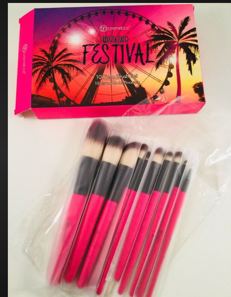 bh cosmetics Weekend Festival 10 piece brush set new
