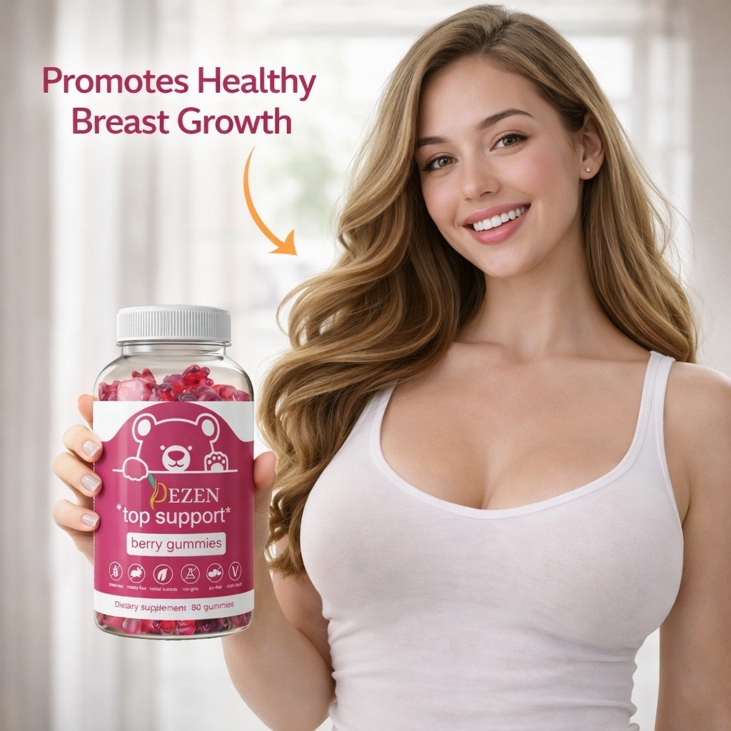 Breast Enhancement Gummies for Women, Girls Chest Growth Supplements 60Pcs Each
