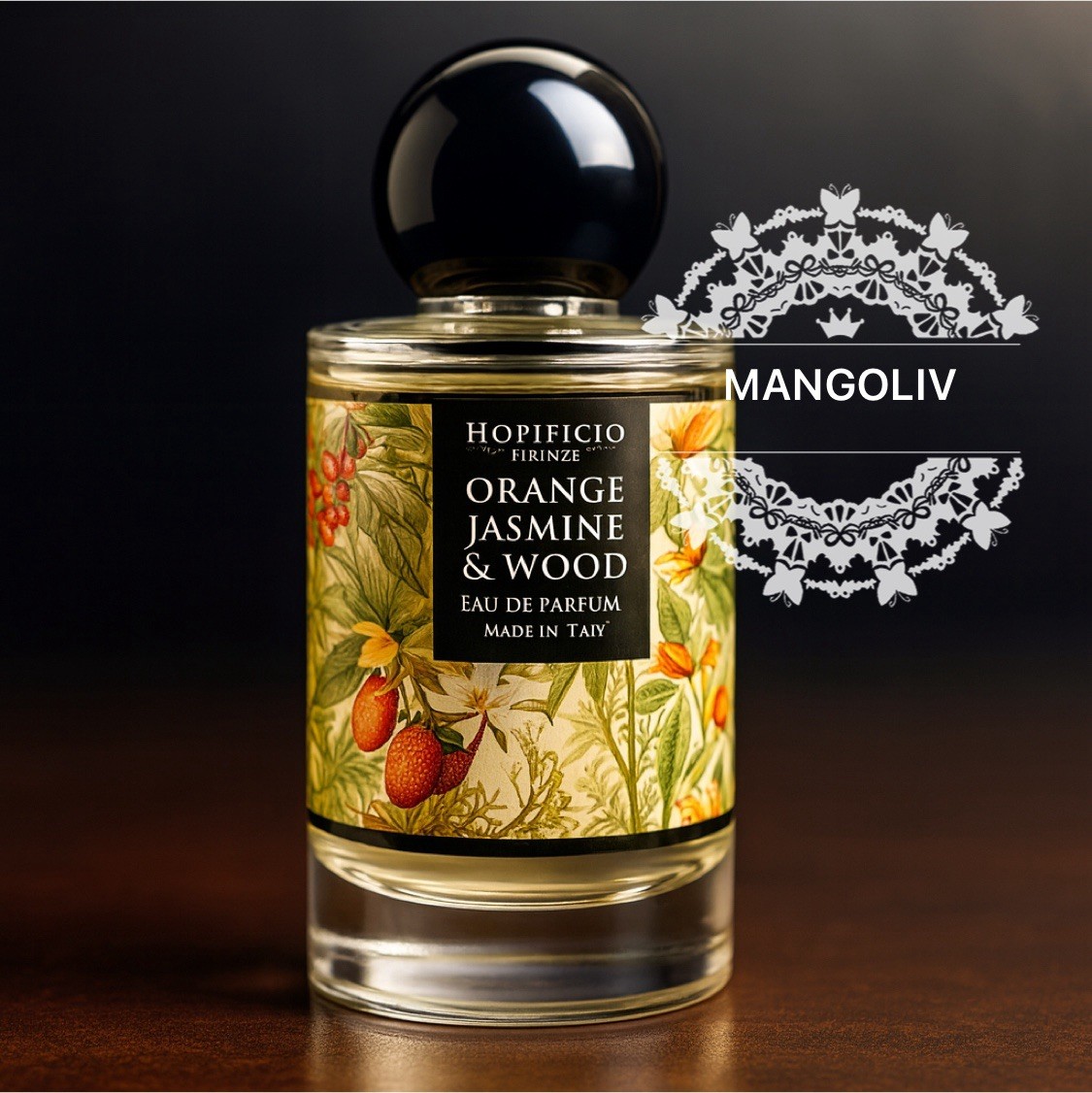 Orange Jasmine & Wood By Hopificio Firenze 100ml/3.4oz ~Rich Floral Fruity Woody
