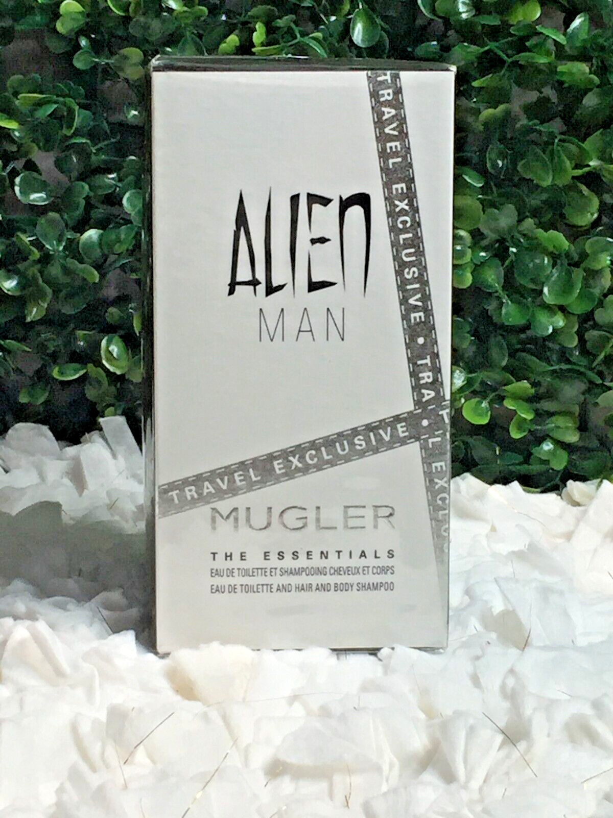 Alien Man by Mugler 3.4 oz EDT Refillable + Body Shampoo Travel set