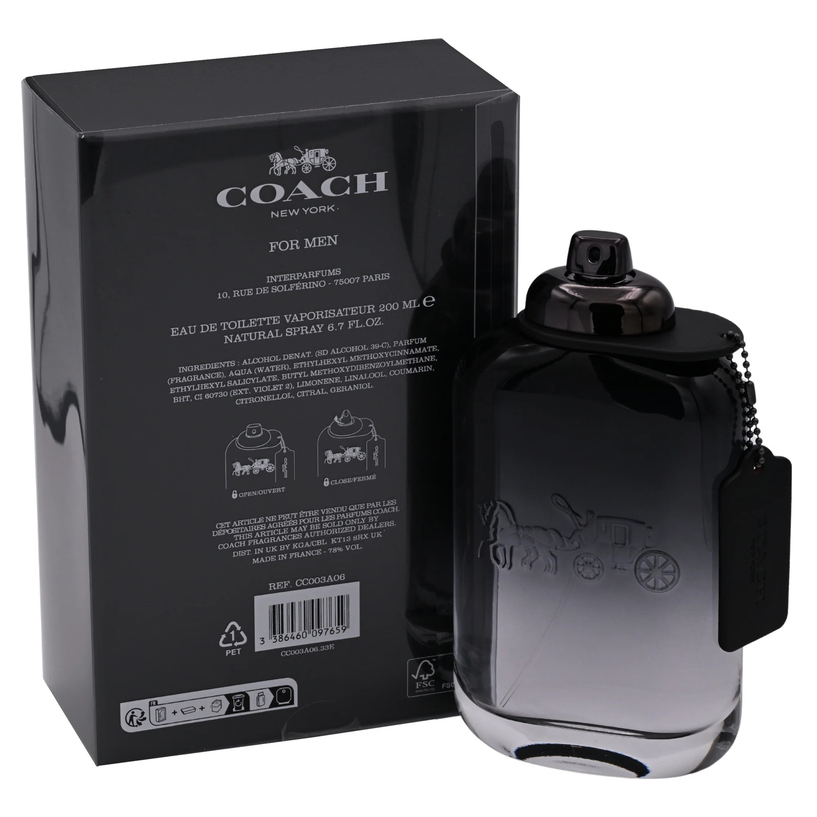 COACH NEW YORK by Coach cologne for men EDT 6.7 oz New In Box