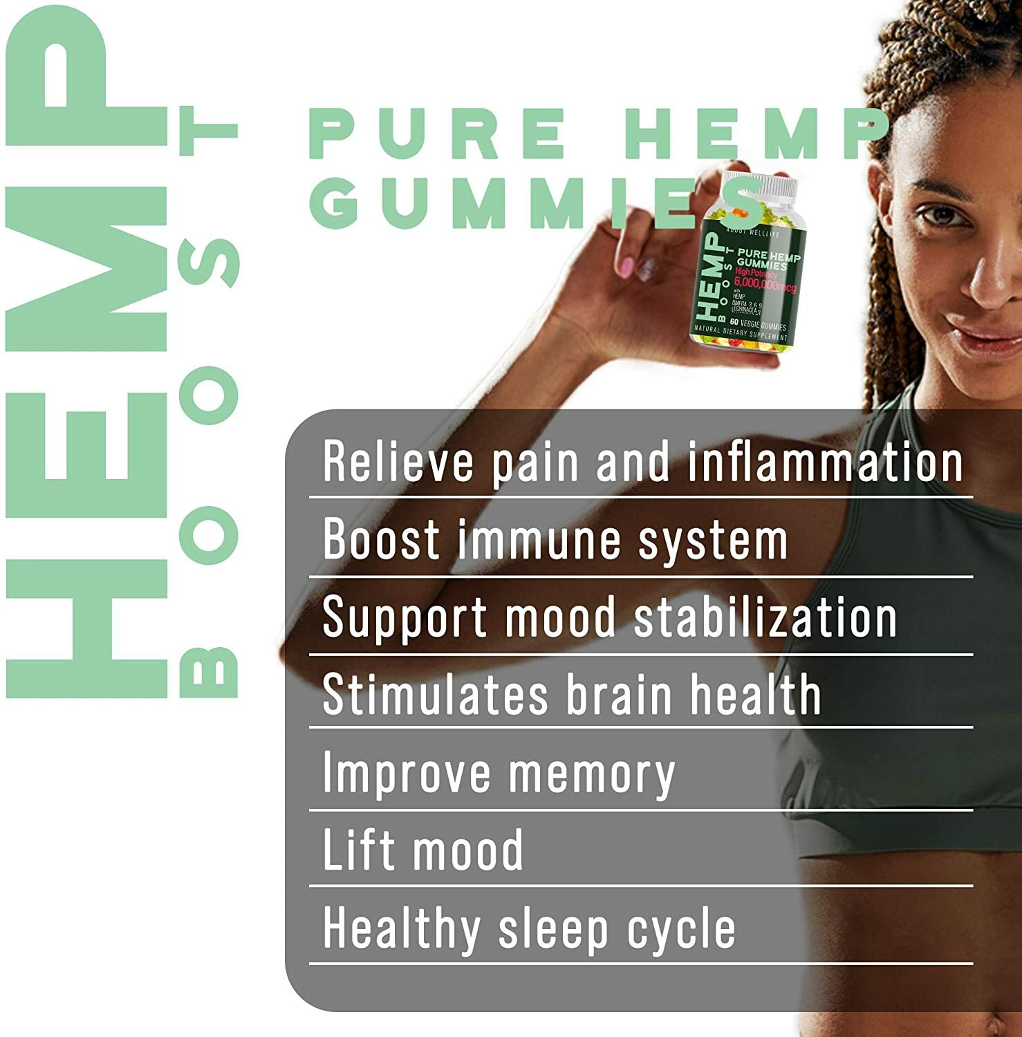 Vegan Natural Gummies – Support for Sleep, Relaxation, Stress, and Pain