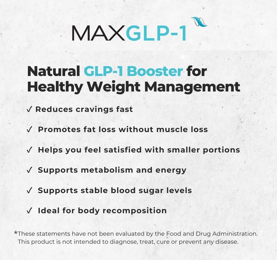 MaxGLP-1, Weight Management, 30 Capsules, 30-Day Supply, Exp. 02/2027