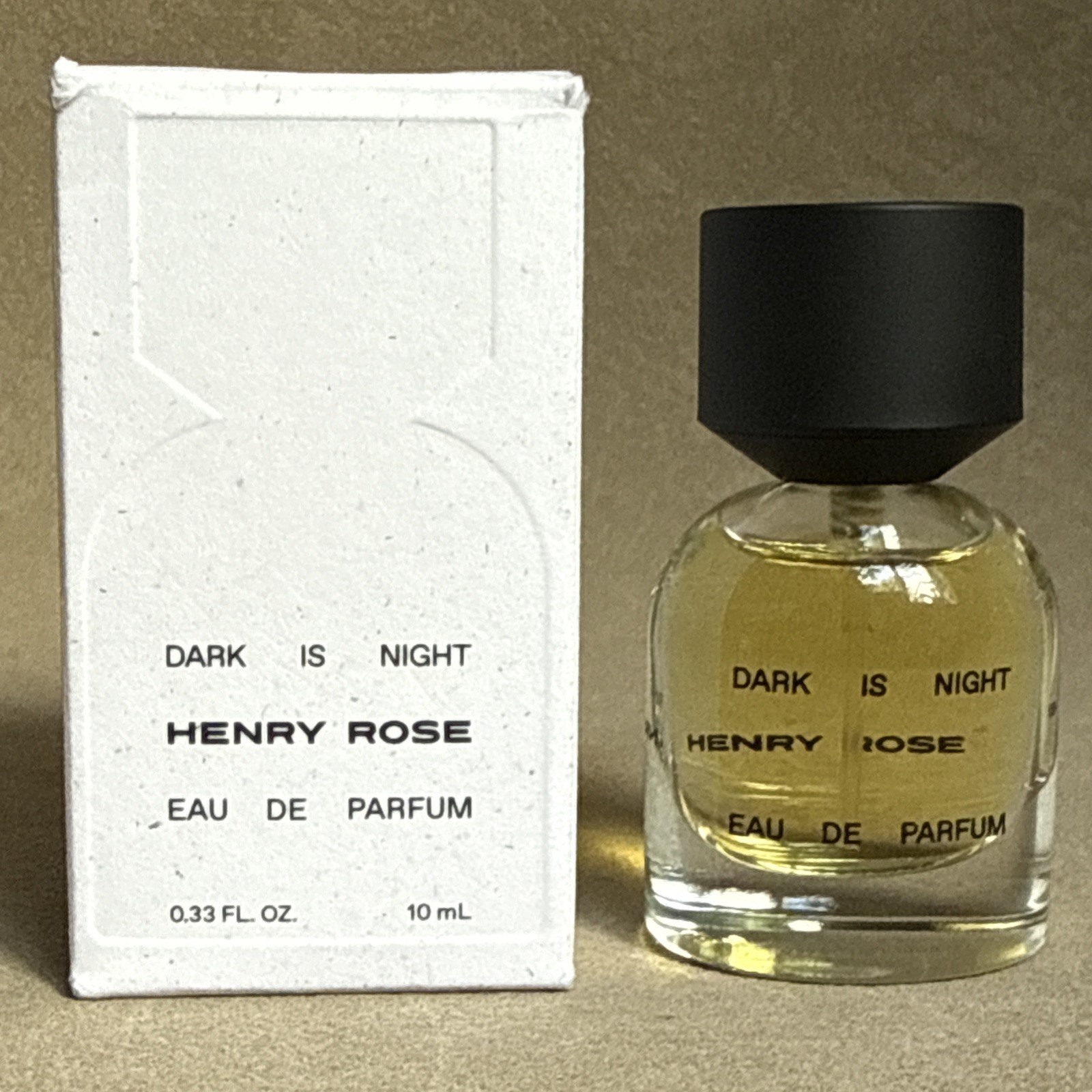 DARK IS NIGHT By Henry Rose Eau de Parfum 0.33 Oz 10mL ~Warm & Woody Spicy BNIB