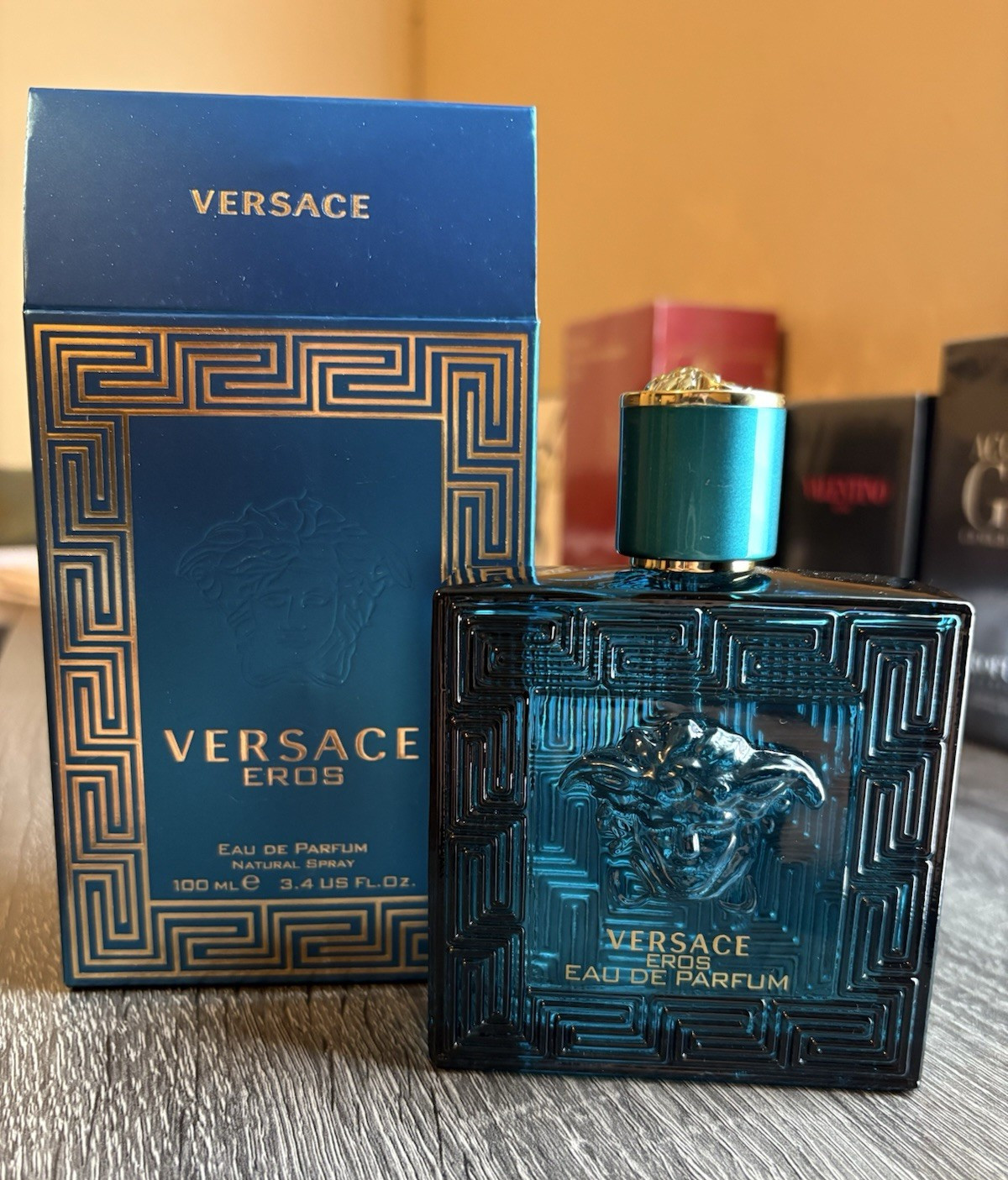 Versace Eros Eau de Parfum Spray 3.4 fl oz Regular Size Men’s Fragrance