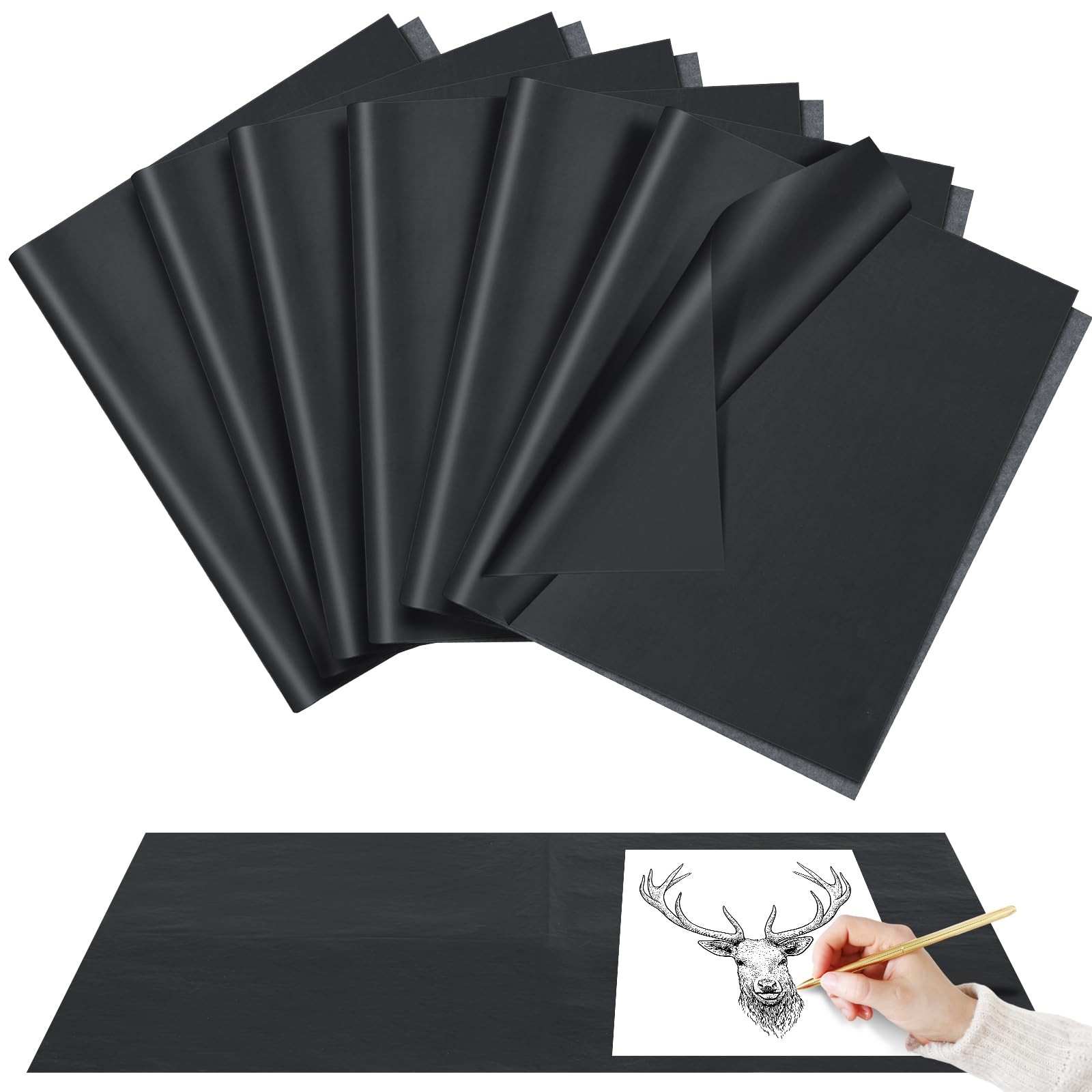 10 Sheets Large Carbon Transfer Paper For Tracing Drawing 18×24 In