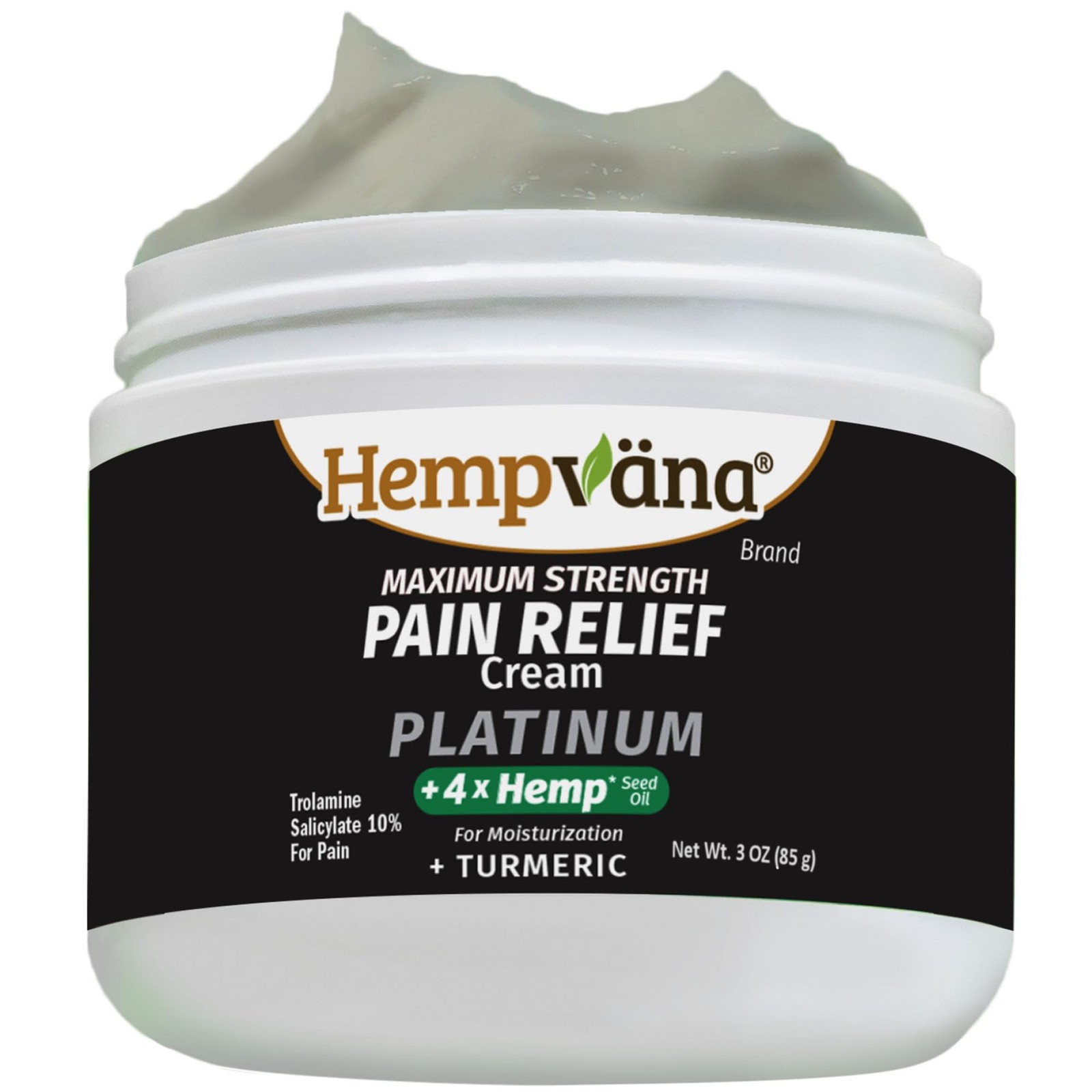 Platinum Maximum Strength Relief Cream 4X Hemp for Muscles, Joints, Back, Kne…