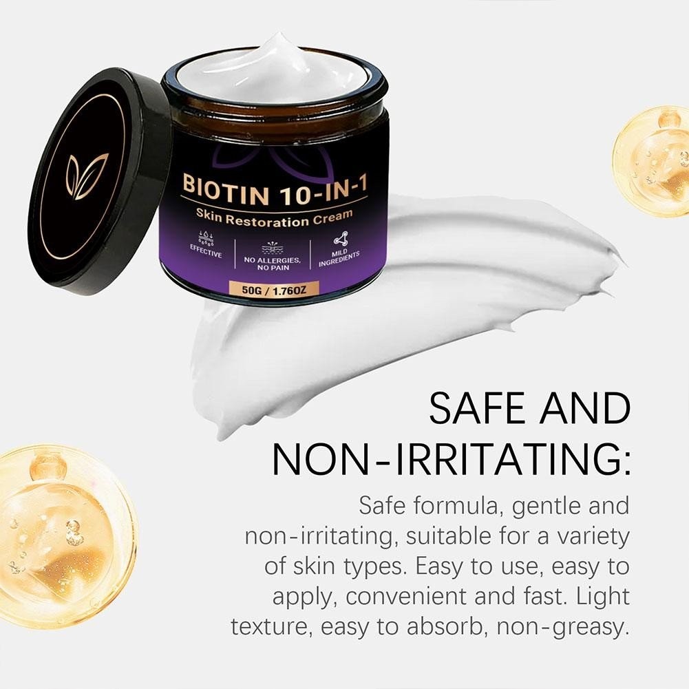 Biotin 10-in-1 Skin Restoration Cream, 2026 Professional Skin Treatment Cream