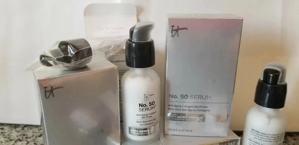 It Cosmetics No. 50 Serum Anti-Aging Collagen Veil Primer 30 ml FULL SIZE!