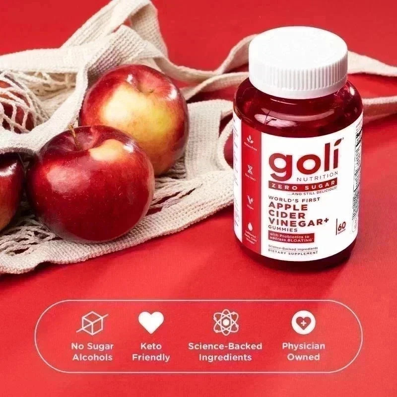 Goli Zero Sugar Gummies – 3-Bottle Trio Set, 60 Gummies Each