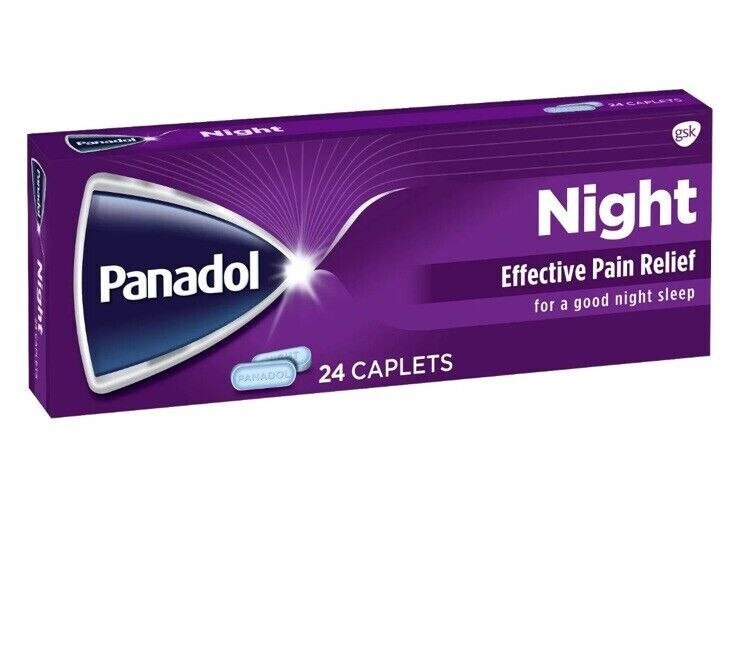 Panadol Night provides night time relief Headaches 24 Tablets