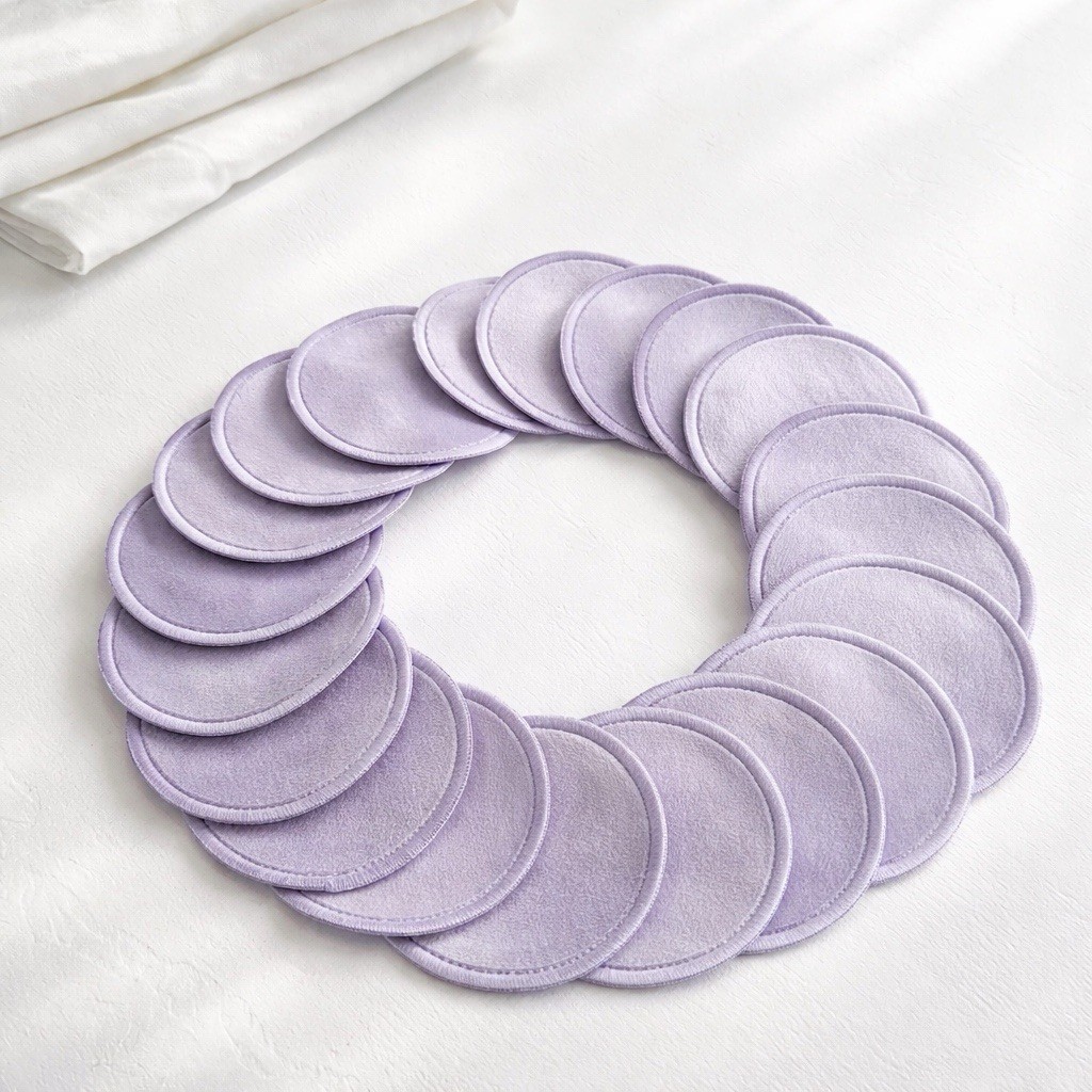 Reusable Makeup Remover Pads 20 Pack Washable Cotton Facial Cleansing Rounds