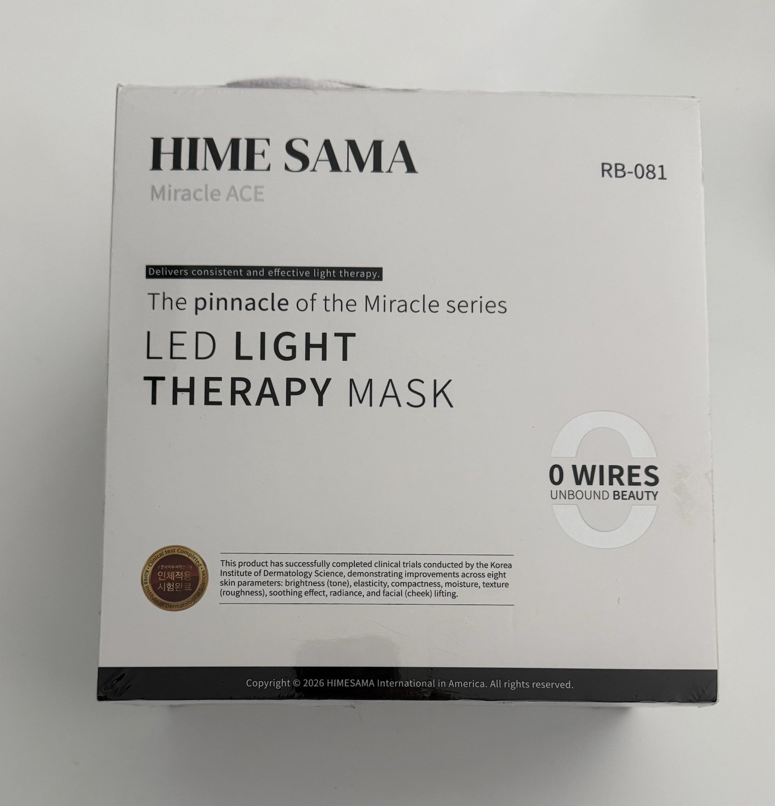 HIME SAMA LED Face Mask 8-Color Wireless Light for Skincare ACE RB-081 New