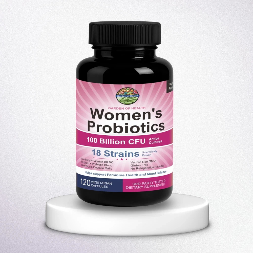 Garden Of Health Womens Probiotics 100 Billion CFU 18 Strains Immune 120-Capsul