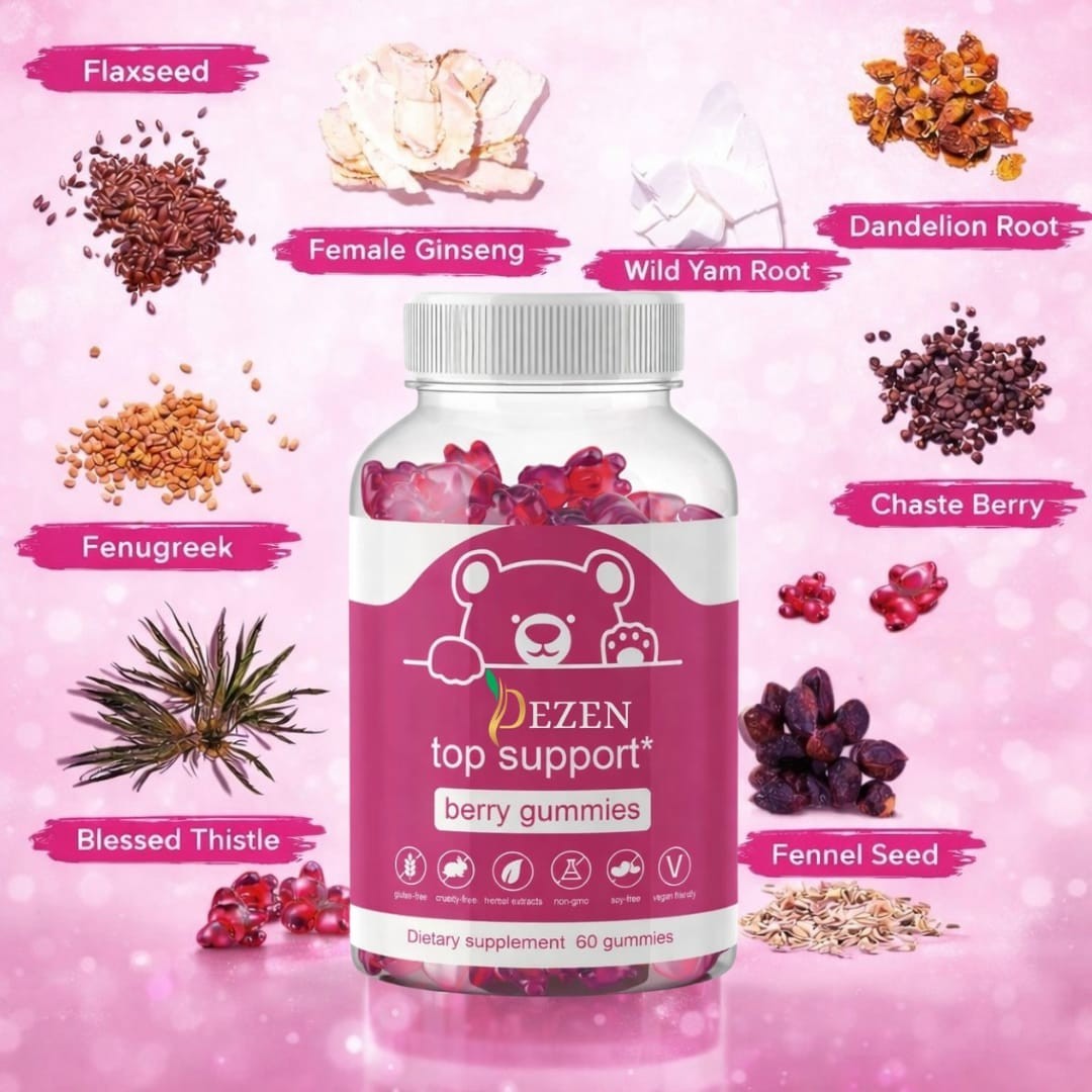 Breast Enhancement Gummies for Women, Girls Chest Growth Supplements 60Pcs Each