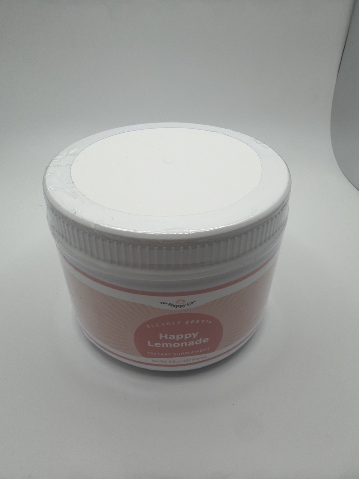 The Happy Co. Elevate Zest + Happy Lemonade. Sealed Tub. EXP 01/25