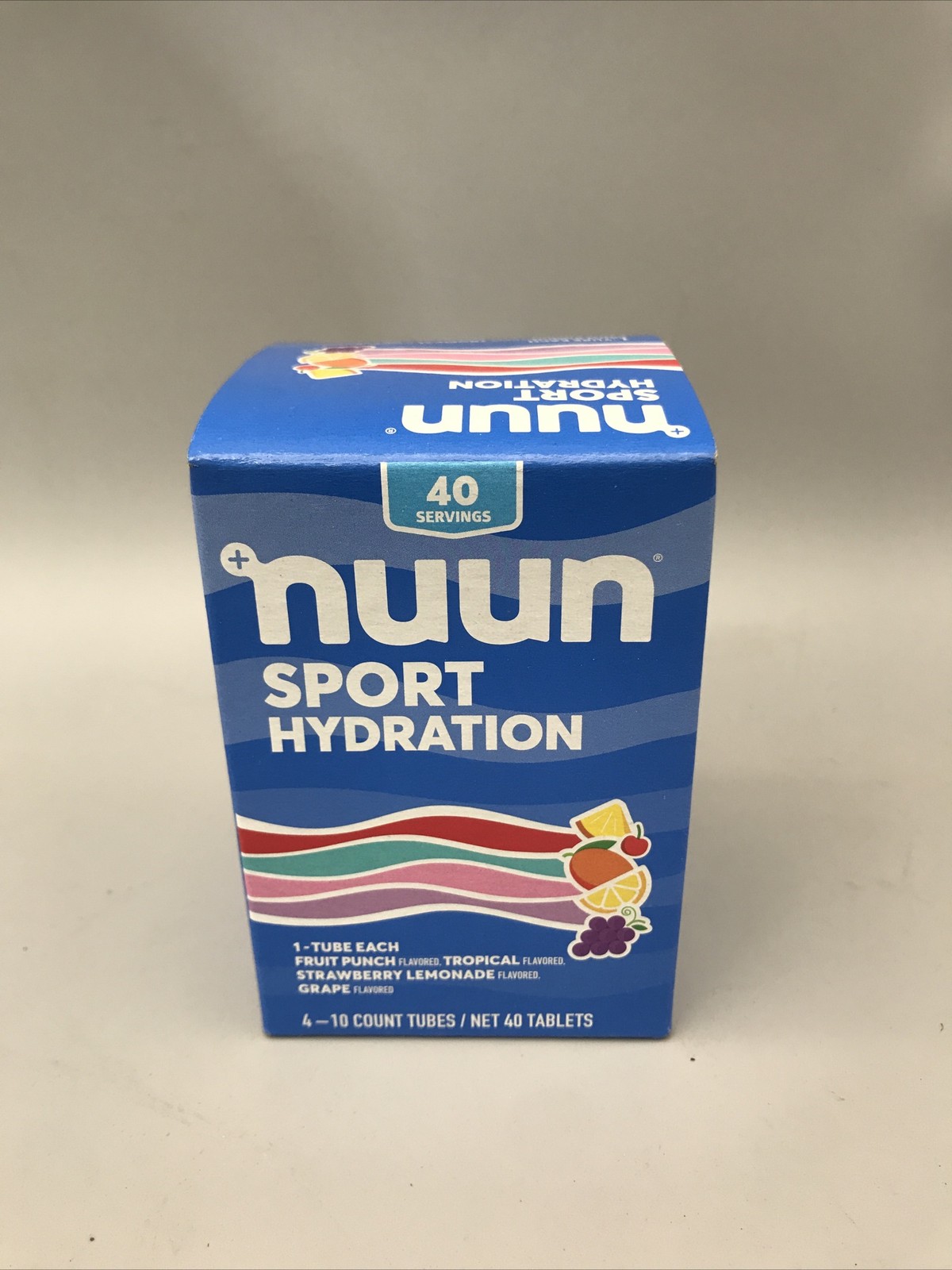 4 Tubes Nuun Sport Electrolyte Hydration Tablets Tubes 40 Servings Exp 03/26