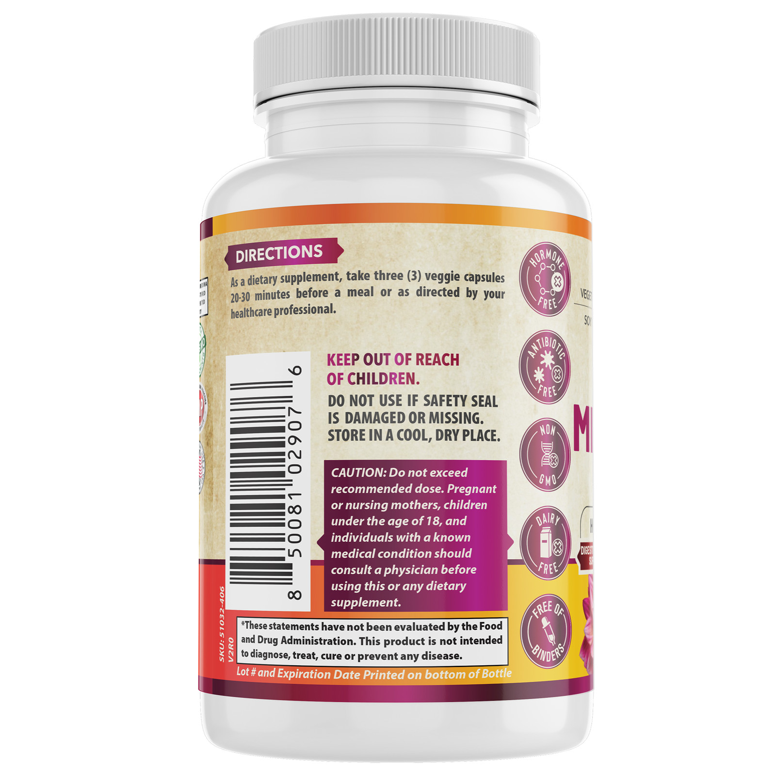 WHOLE WORLD WELLNESS Menopause Support Supplement with Probiotics & Prebiotics.