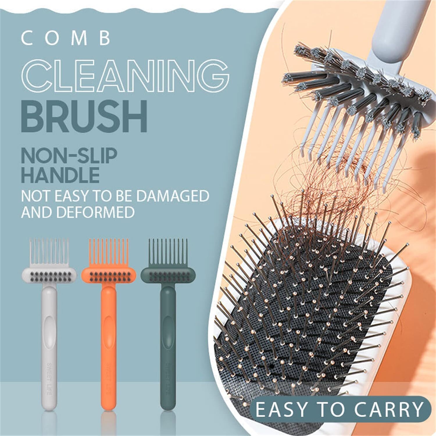 Remover Brush Comb Cleaner Tool Hair Brush Cleaning for Removing E Lot