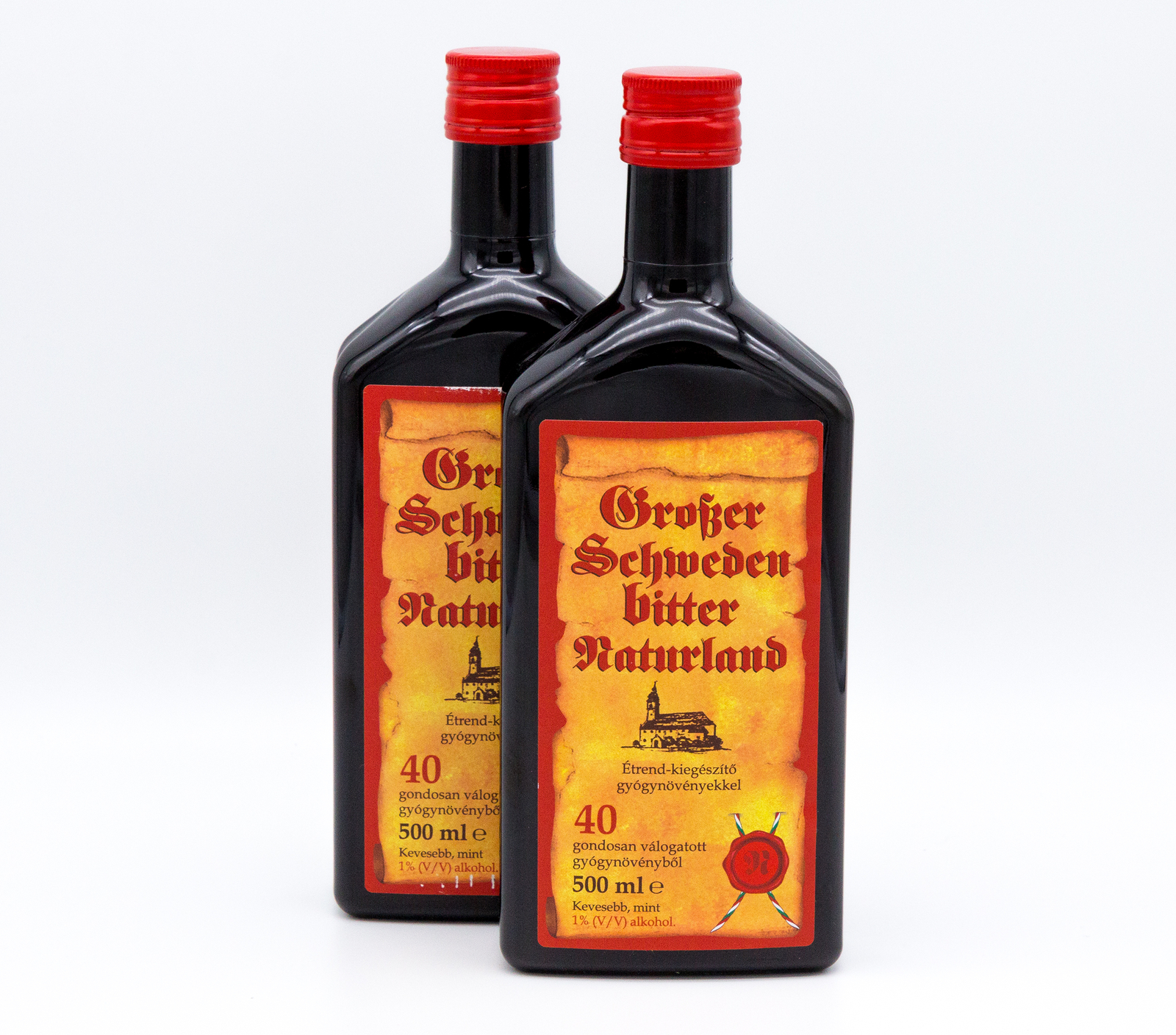 Naturland Swedish Bitters – 40 Herbal Extracts for Digestive Support 500ml x 2