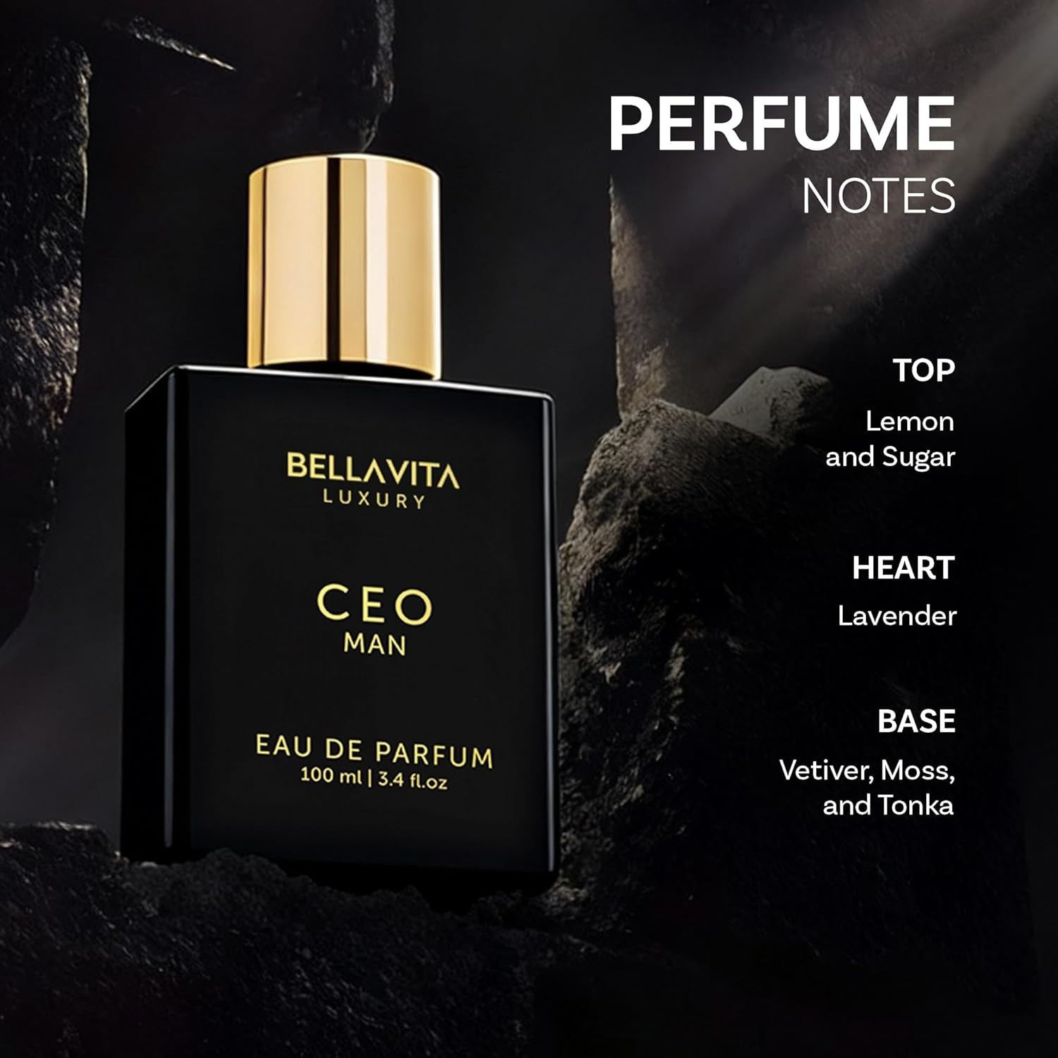 Bellavita Luxury CEO MAN Eau de Parfum | 100 ml (3.4 fl.oz.) | Perfume for Men