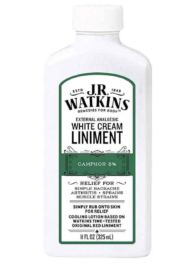 Qty. 1 -J.R. Watkins White Cream Liniment – 11 Oz Bottle – Natural Pain Relief