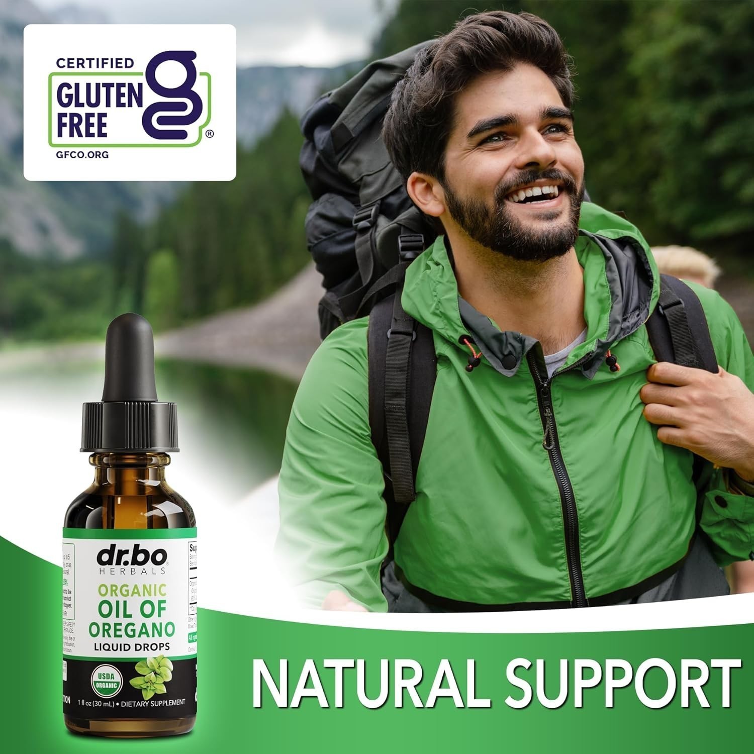 Oregano Oil Organic Liquid Drops-6 Month Supply Organic of Oregano Drops Liquid