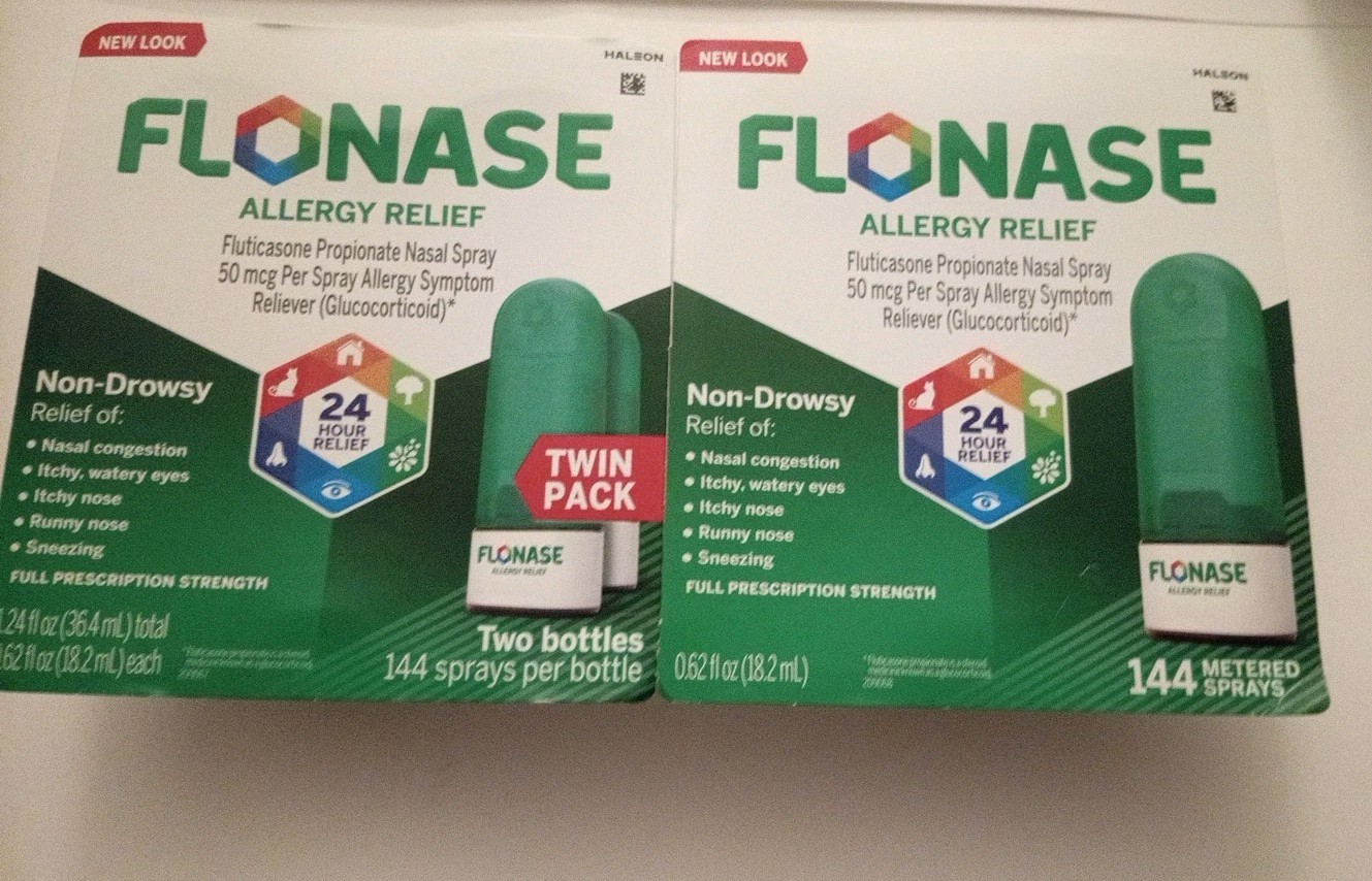Lot Of 2 FLONASE Twin Pack 144 Sprays & One Box 144 Sprays Exp-9/26+