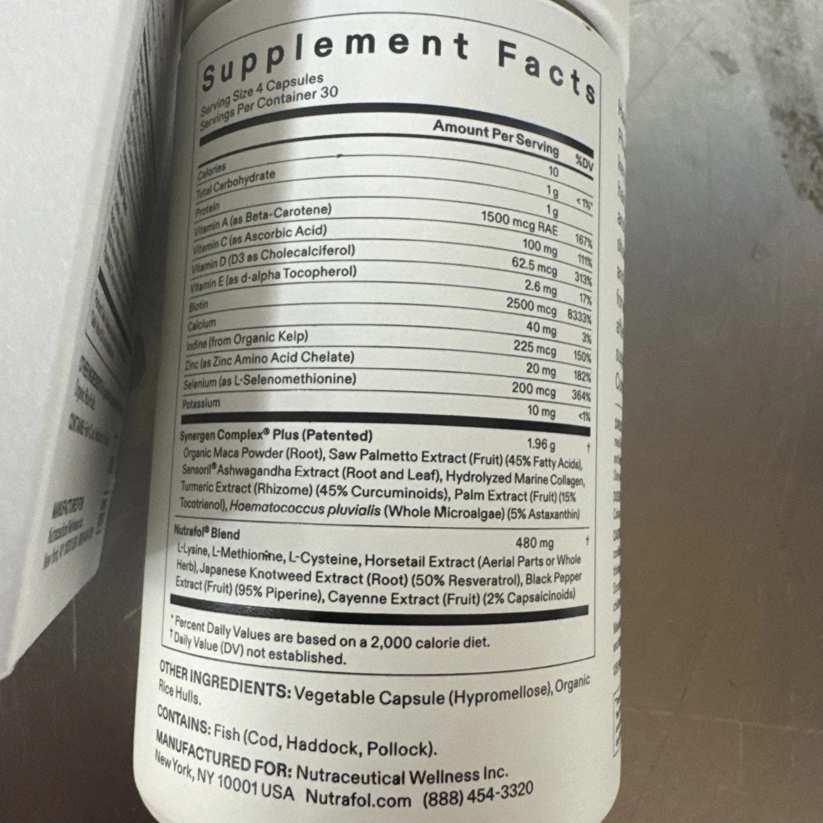 Nutrafol Women’s Balance Hair Growth Supplement 120 Count Exp 09/27