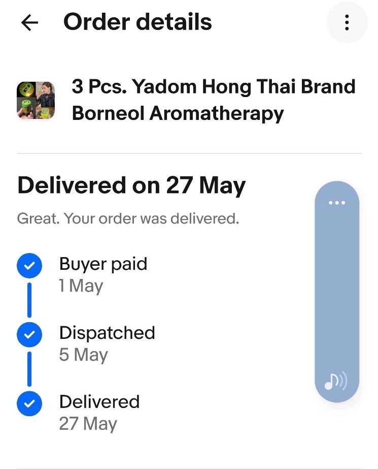 3 Pcs. Yadom Hong Thai Brand Borneol Aromatherapy