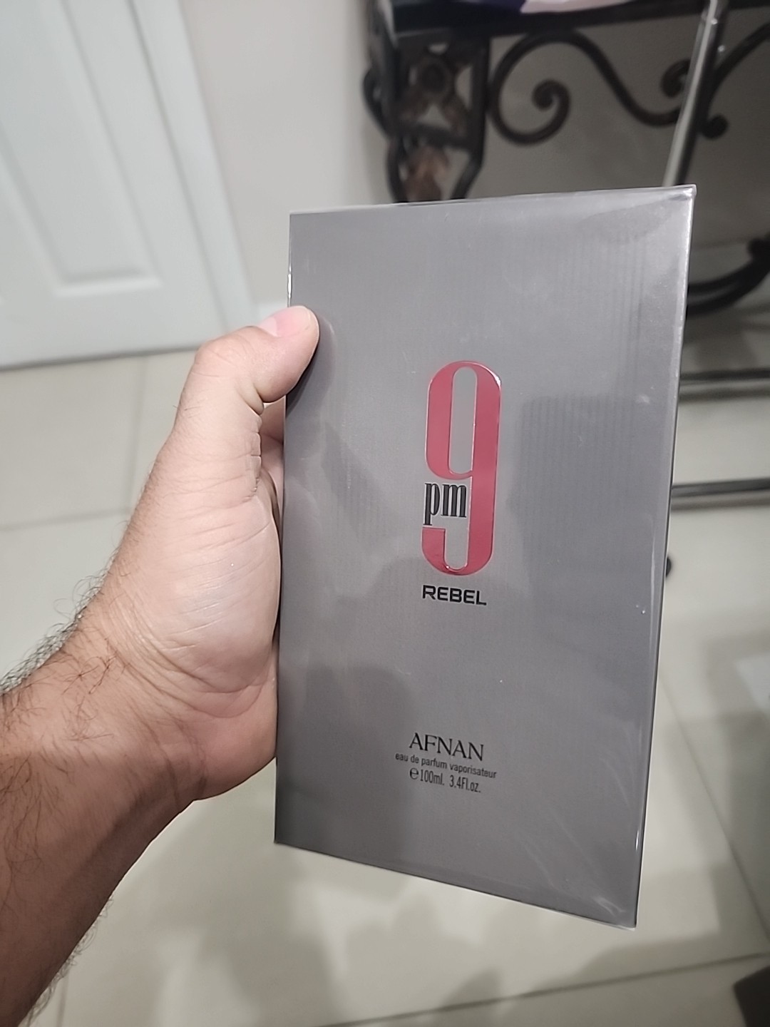Afnan 9 Pm Rebel, Eau De Parfum Spray for Unisex, 3.4 Ounce