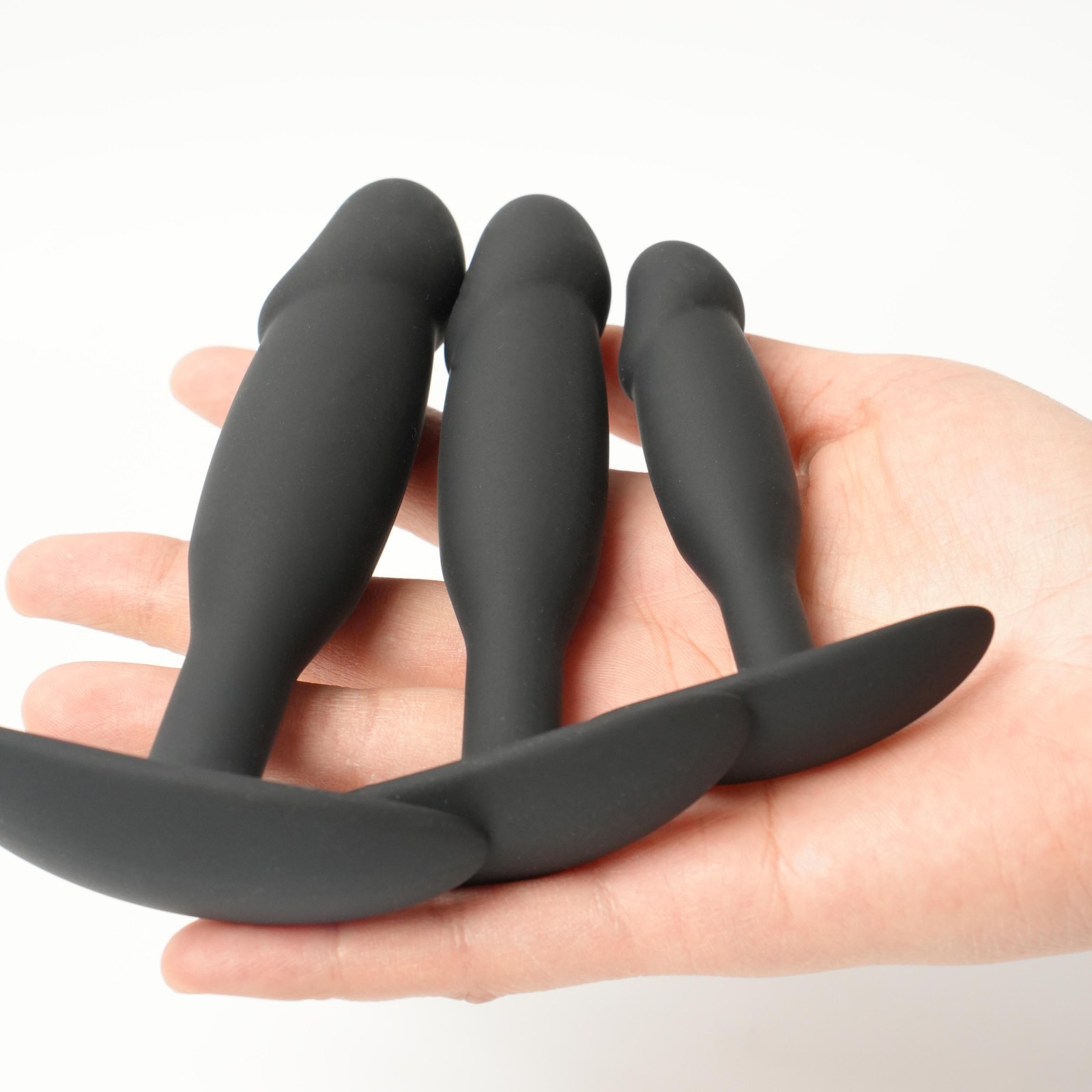 Flushable Anchor Base Silicone Plug Simulation Role-Playing Male Female 3-Sizes